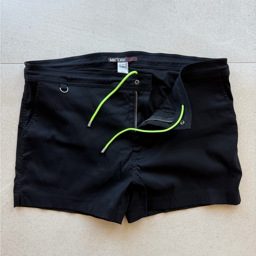 Mr. Turk Men's Black Swim Trunks
